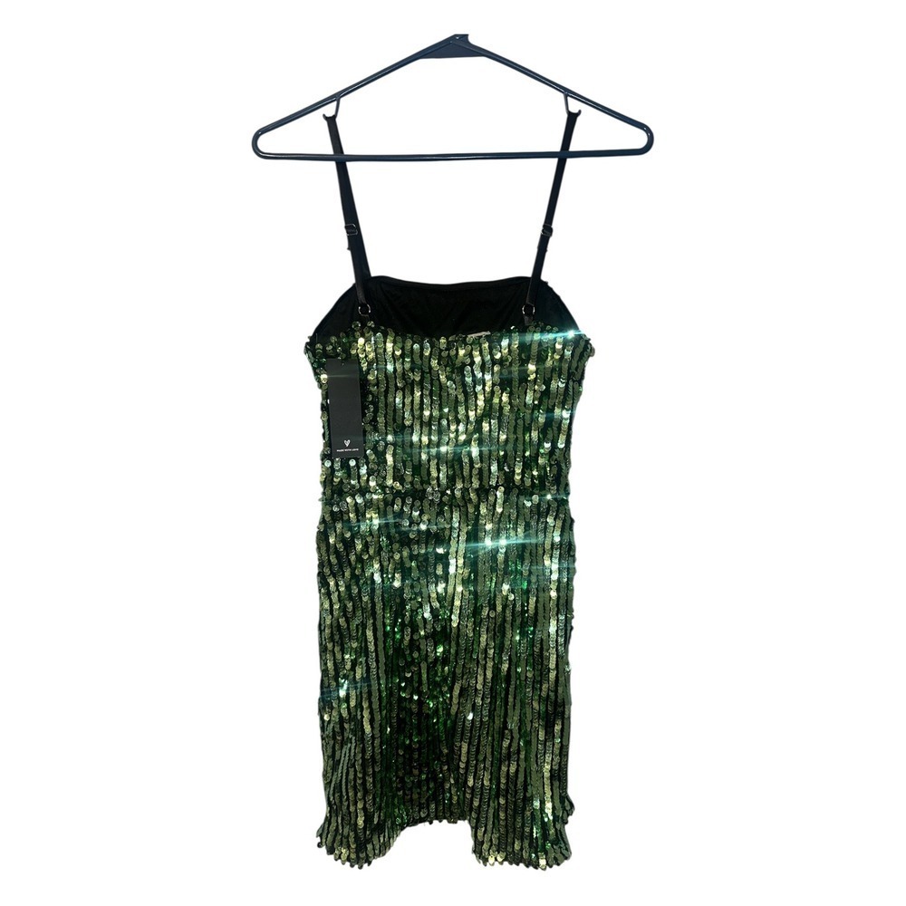 Lulu's‎ Hit the Dance Floor Green Sequin Mini Dress, XS - Picture 5 of 9